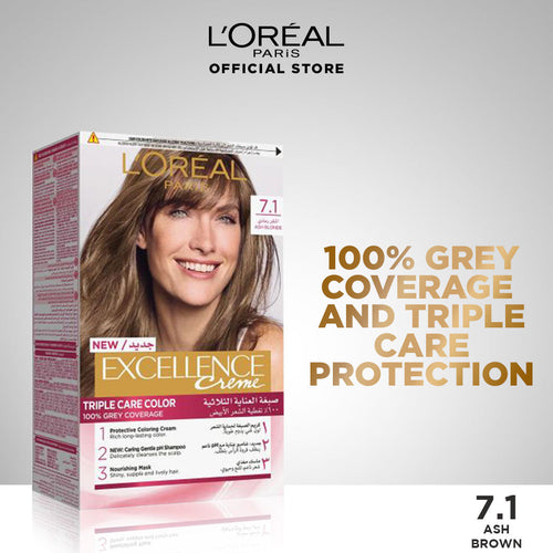 L'oreal- Paris Excellence Creme - 7.1 Ash Blonde Hair Color