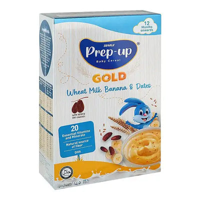 Prep-Up Baby Cereal Gold with Wheat, Milk, Banana & Dates 175g