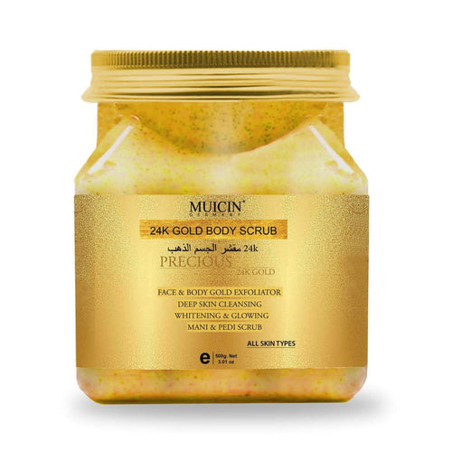 Muicin - 24k Gold Exfoliating Face & Body Scrub - 500g