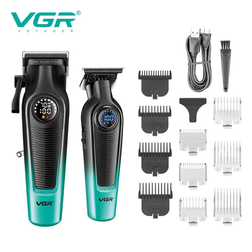 Vgr - Hair Trimmer Professional Trimmers Barber Cordless Clippers Electric Hair Cut Machine Led Hair Trimmer For Men V-996 V-196