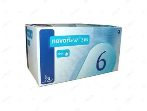 Novofine 31G 6mm Sterile Pen Needles 100 Pack