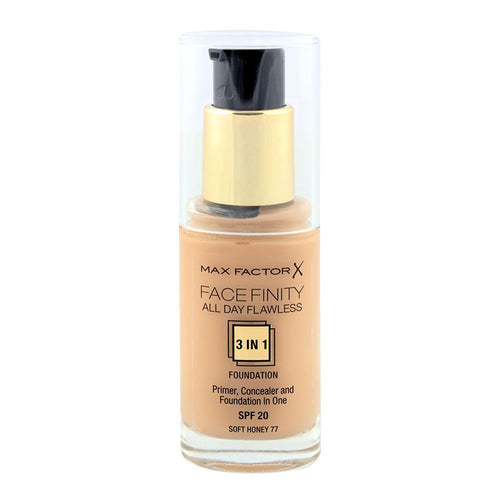 Max Factor - Facefinity All Day Flawless, Liquid Foundation, 3in1, 077 Soft Honey