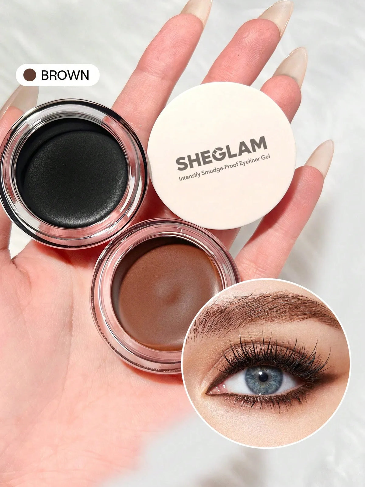 Shein Sheglam - Intensify Smudge-proof Eyeliner Gel-brown