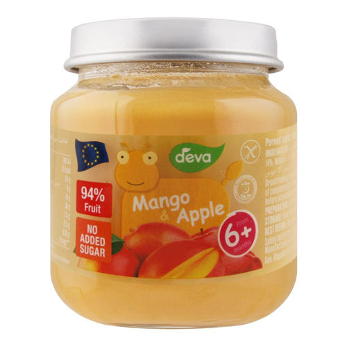 DEVA BABY FOOD MANGO & APPLE 6+MONTHS 125 GM