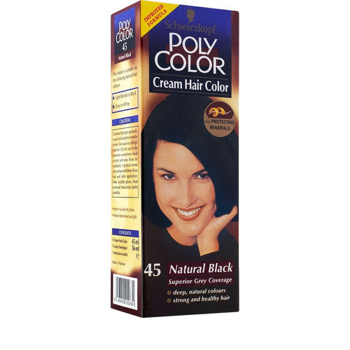 Poly Hair Colour 45 Natural Black