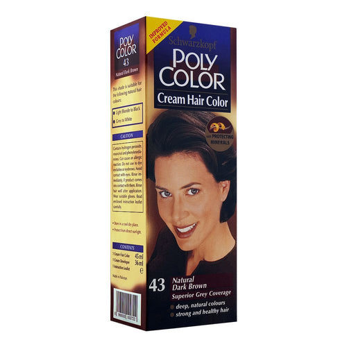 Poly Hair Colour 43 Natural Dark Brown