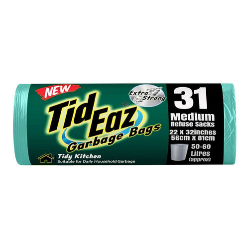 TID EAZ GARBAGE BAGS NO.31 MEDIUM 22X32