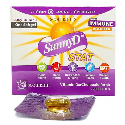 Sunny D Stat Capsule 200,000 IU Vitamin D3 | 1 Capsule