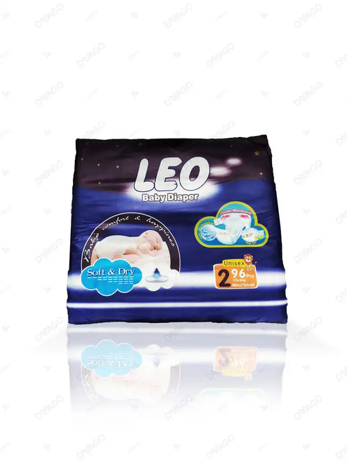Leo Baby Diapers Super Mega Pack Small Size 2 96Pcs