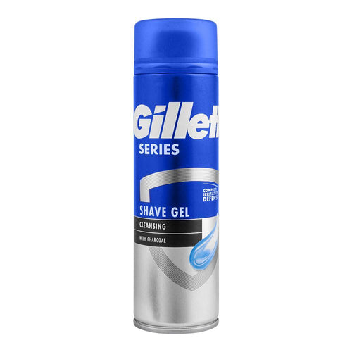 GILLETTE SHAVING GEL CLEANSING WITH CHARCOAL 200 ML