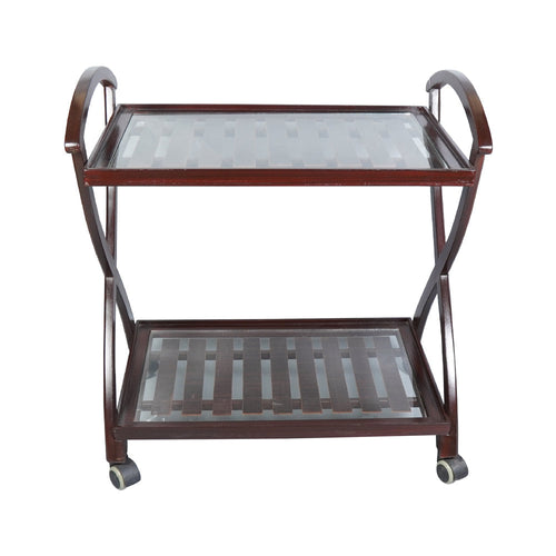 Tea Trolley Net D-Handle D-Brown