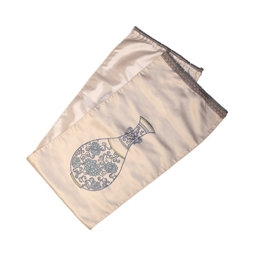 Table Runner Mat Wl-293-1-Gy 35X200 Pc