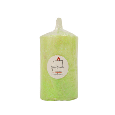 CLASSY CANDLE ROUND GLITTER SMALL BASIC