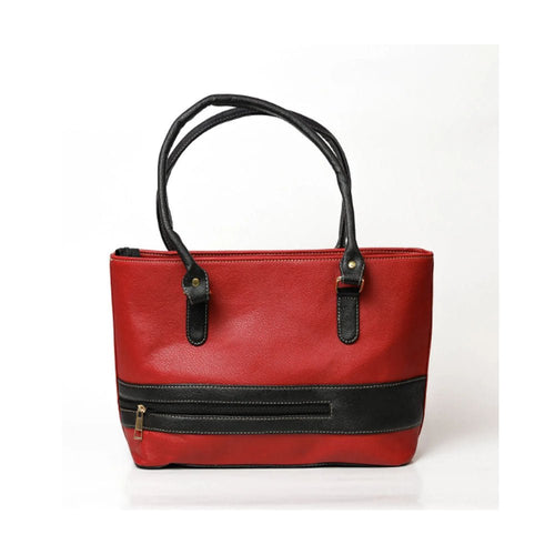 Shein - Tote Bag With Belt- Red/black