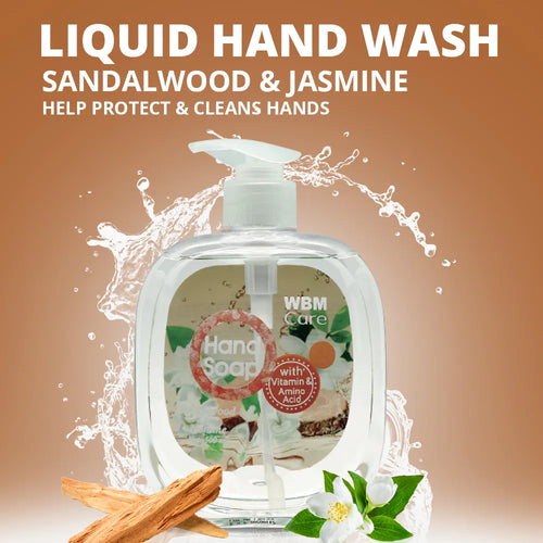 Wbm - Hand Wash Sandal Wood And Jasmine - 500 Ml
