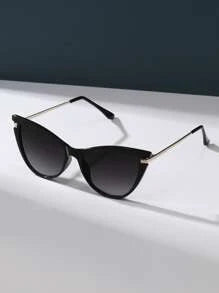 Shein - Pair Cat Eye Fashion Glasses Travel Accessories For Summer Shades Beach Accessories