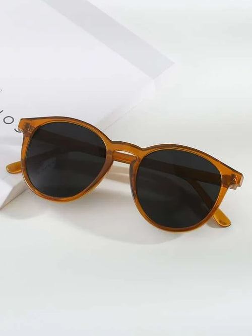 Shein - Round Frame Sunglasses