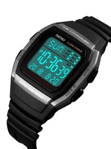 Shein - Water Resistant Digital Display Electronic Watch