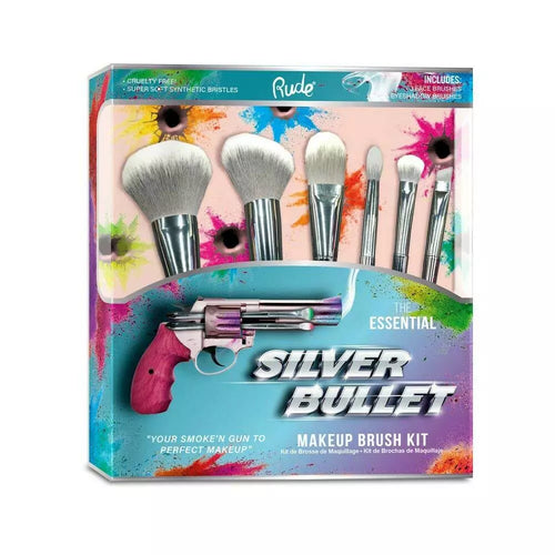Rude Silver Bullet Makeup Brush Kit