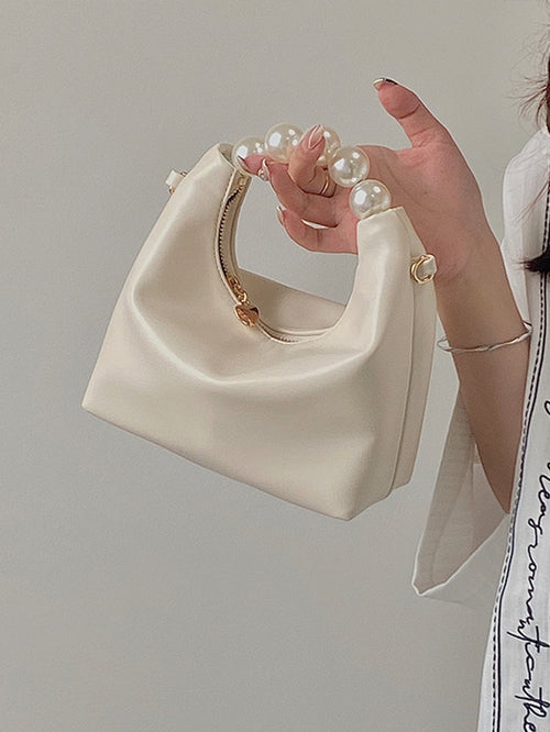 Shein - Fashionable,minimalist,casual,mini Faux Pearl Decor Satchel Bag For Girl, Teen Girls & Women