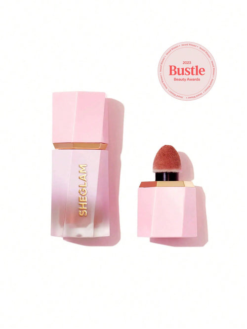 Shein Sheglam - Color Bloom Liquid Blush Shimmer Finish - Risky Business