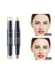 Shein - 2-Color Double Headed Contouring Penn, Highlighter Concealer Stick, Natural Stereoscopic Facial Contouring Makeup Stick (02)