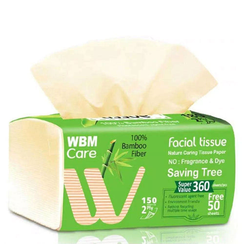 Wbm - Bamboo Facial Tissue 3ply - 150 Sheets