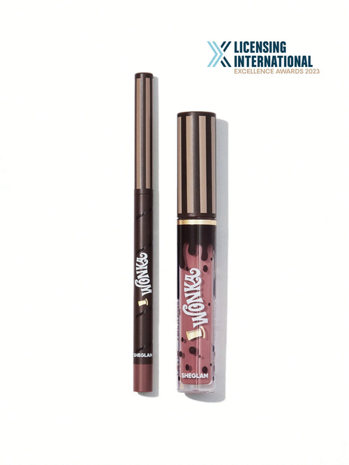 Shein Sheglam - Willy Wonka Cocoa Kiss Lip Duo- Cookies N'milk