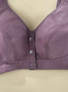 Shein - Front Closure V-neck Everyday Bra