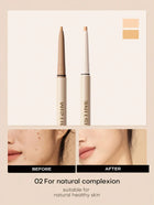 Mistine Double-Ended Dual Color Precision Concealer Pencil Waterproof 0.3g