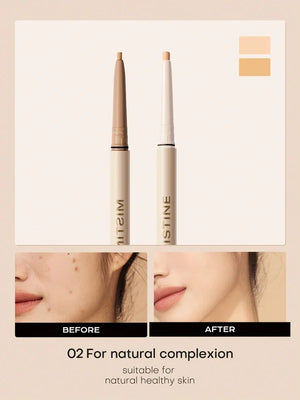 Mistine Double-Ended Dual Color Precision Concealer Pencil Waterproof 0.3g