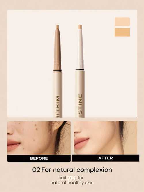 Mistine Double-Ended Dual Color Precision Concealer Pencil Waterproof 0.3g