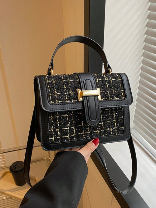 Shein - Mini Trendy Women's Stitched Flap Over Handbag