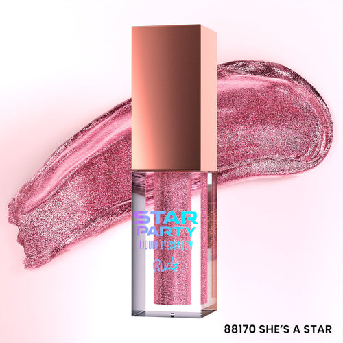 Rude Cosmetics - Star Party Liquid Glitter Eyeshadow - She's A Star