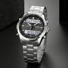 Shein - Skmei Business Men's Stainless Steel Waterproof Watch