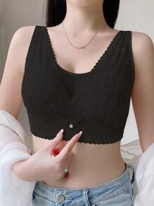 Shein - Wire-free Push-up Bra For Women, Prevent Sagging And Gather Into The Center