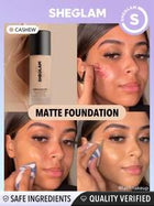 SHEGLAM Complexion Pro Long-Lasting Breathable Matte Foundation – Cashew
