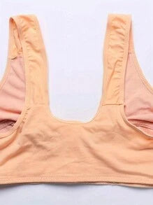 Shein - Middle-aged And Elderly Women's Front Closure Backless Wireless Bra Vest For Autumn And Winter