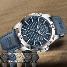 Shein - Naviforce Fashion Men Wristwatch Top Brand Luxury Waterproof Original Man Watch