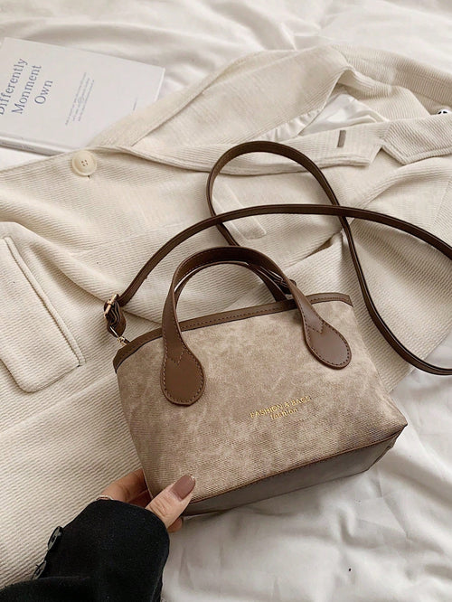 Shein - 2024 New Fashionable And Trendy Women Bag With Texture, Single-shoulder And Crossbody Design, Unique Small-batch Handbag