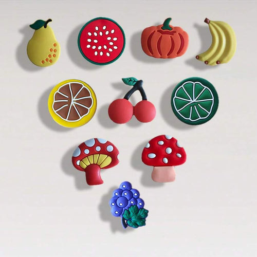 Shein - 10pcs Fridge Magnets Cute Fruit Refrigerator Magnets Whiteboard Magnets Sticker