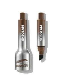 Shein Sheglam - Brow-fection Angled Brush & Dip-chocolate Hair-like Strokes Liquid Eyebrow Gel Pen Taupe