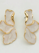 Shein - Elegant Flower Earrings For Women