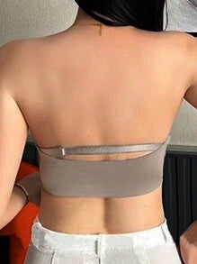 Shein - Front Closure Strapless Bra