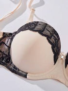 Shein - Lace Patchwork Contrast Color Women Underwire Bra, 1pc