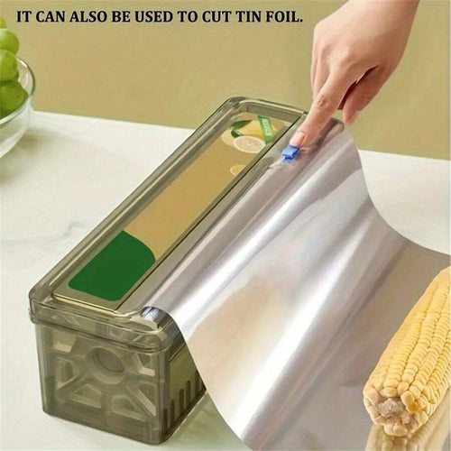 Shein - 3pcs/6pcs Easy-slide Food Wrap Dispensers Set - Efficient Cling Film/aluminum Foil Cutters