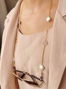 Shein - 1pc Mixed-style Glasses Chain Mask Chain Sweater Chain Necklace Multi-use Chain