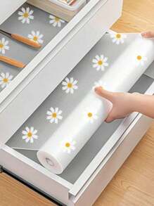 Shein - 1 Roll Non-slip Shelf Liner,eva Waterproof Cabinet Liner,translucent Non-adhesive