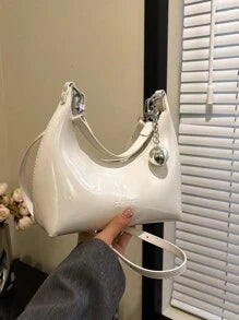 Shein - Glamorous Shiny Hobo Bag,shoulder Bag