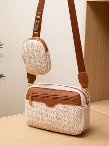 Shein - Spring/summer European And American Style New Trend Woven Women's Bag